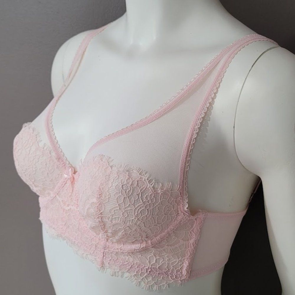 VS Dream Angels Unlined Full-coverage Plunge Bra - Picture 4 of 9